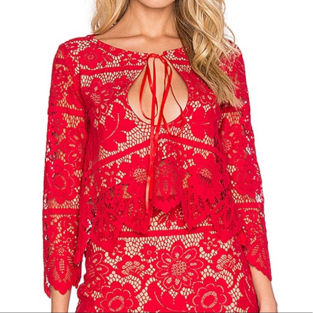 For Love and Lemons lace top